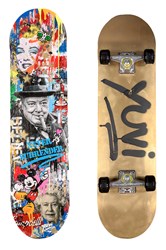 Never Surrender Skateboard! by Yuvi - Mixed Media Sculpture sized 31x8 inches. Available from Whitewall Galleries